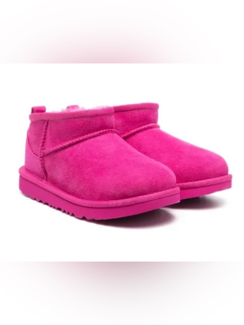 UGG Classic Ultra Mini Fuchsia Boots Sz 4 1130750K